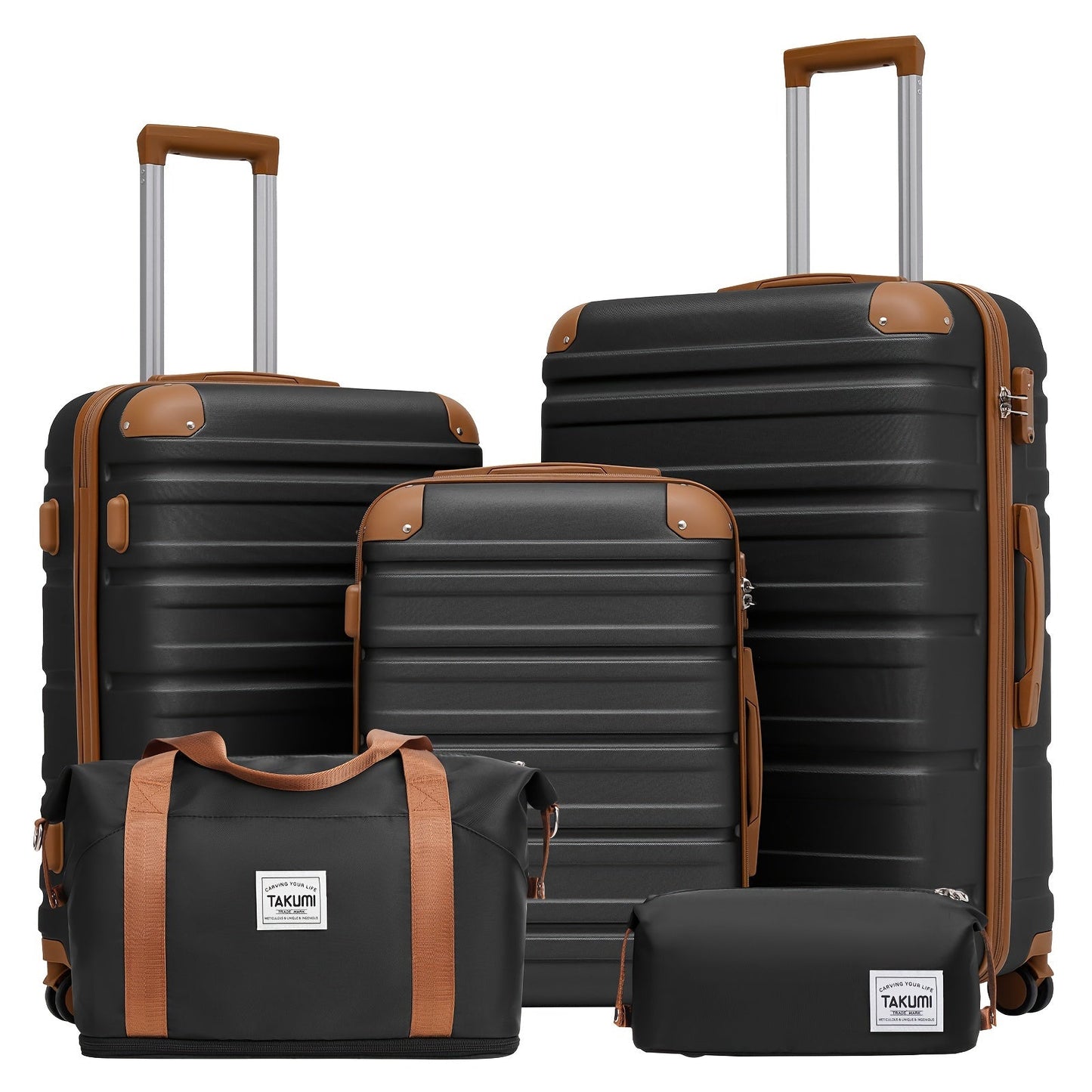 Luggage Set – 5 Piece, 6 Colors, Hardshell, TSA Lock – alternate view