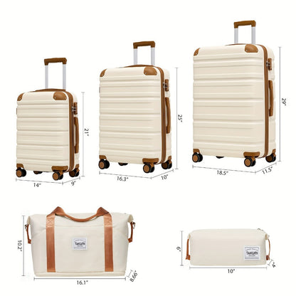 Luggage Set – 5 Piece, 6 Colors, Hardshell, TSA Lock – detail view 8