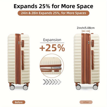 Luggage Set – 6 Piece, 28 Inch, Spinner Wheels, TSA Lock – alternate view