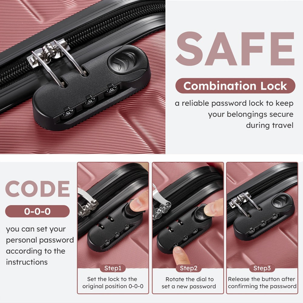 Luggage Set – Combination Lock, Spinner Wheels, for Travel – detail view 26