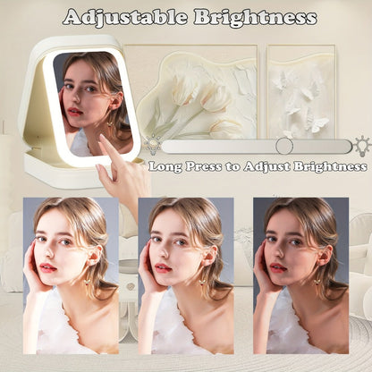 Makeup Bag - Travel with LED Mirror Jewelry Box Portable Rechargeable 3 Color - product detail view 6