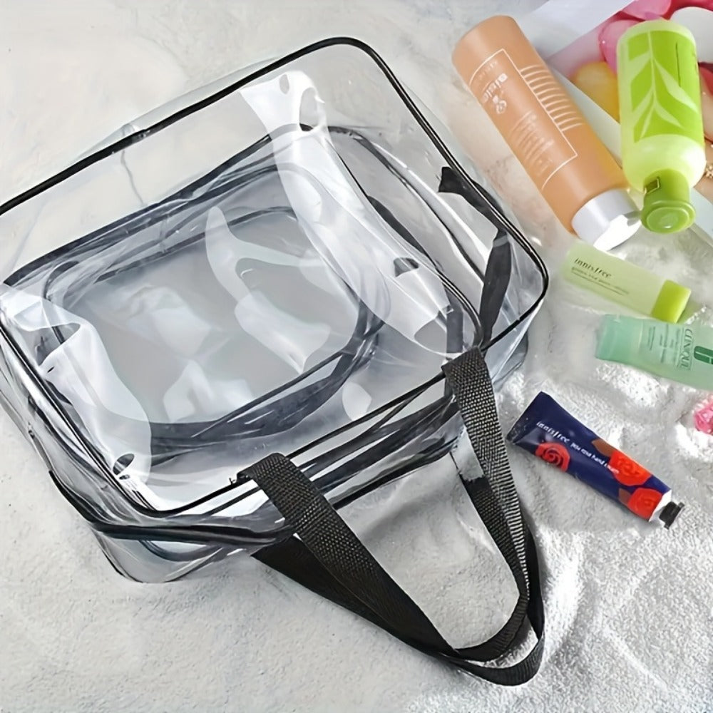 Travel Makeup Bag – 10 Piece, Clear, Transparent, Waterproof – detail view 13