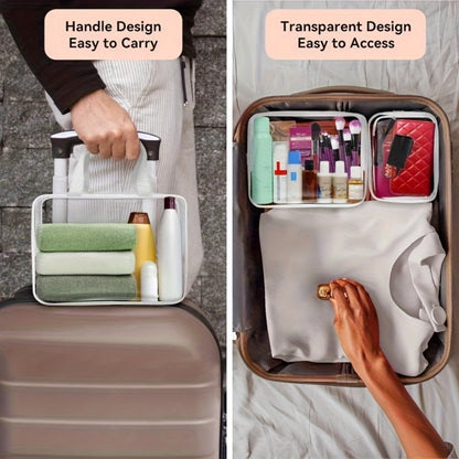 Travel Makeup Bag – 10 Piece, Clear, Transparent, Waterproof – detail view 10