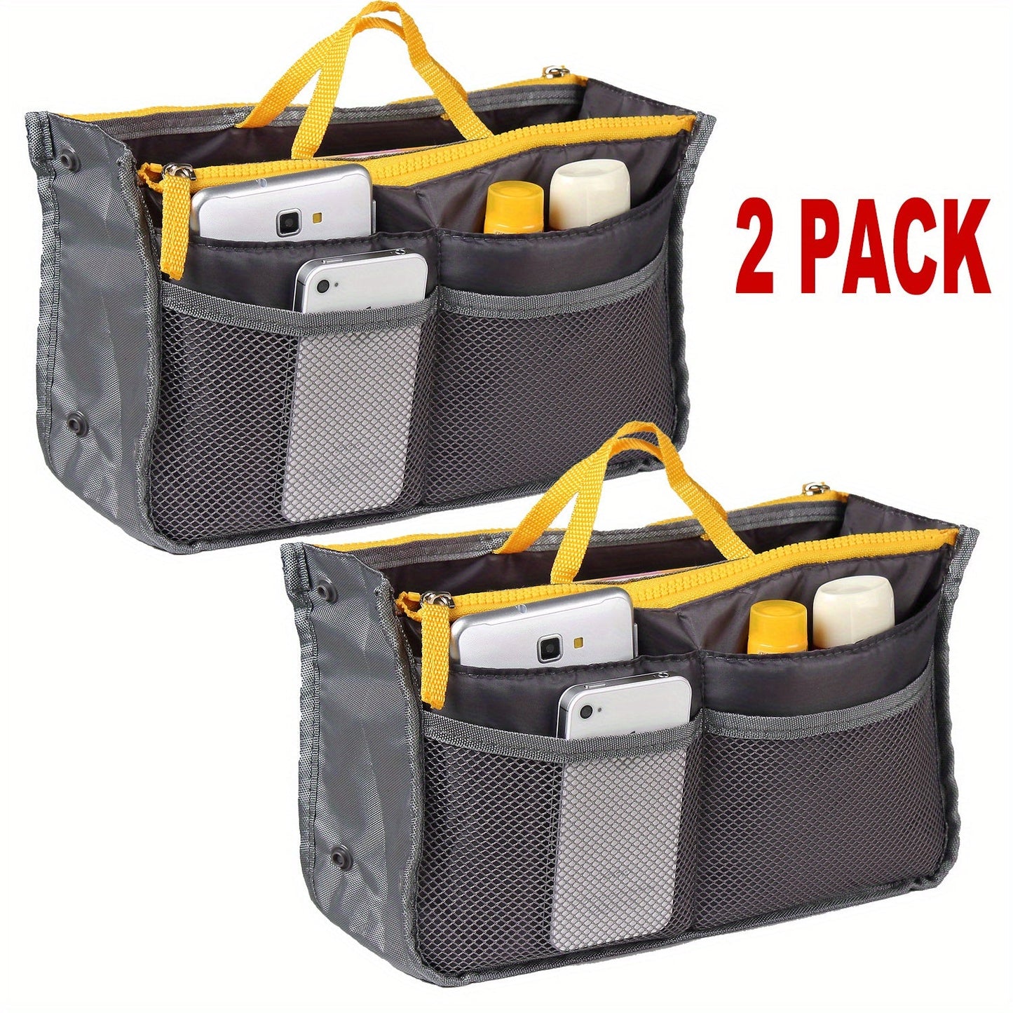 Travel Makeup Bag – 2 Pack, 13 Pockets, for Travel – detail view 22