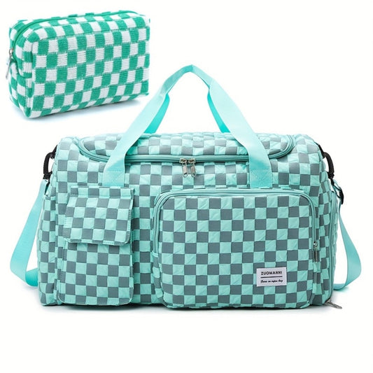 Travel Makeup Bag – 2-Piece, Foldable, for Travel – front view