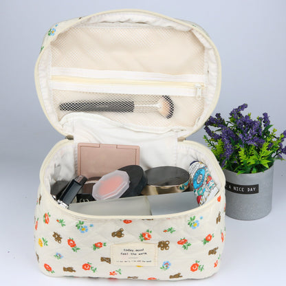 Travel Makeup Bag – 2-Piece, Quilted, Large Capacity, for Travel – detail view 20