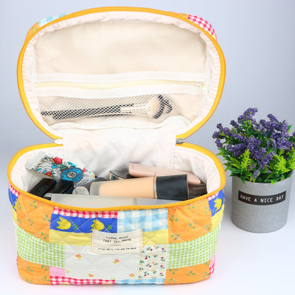 Travel Makeup Bag – 2-Piece, Quilted, Large Capacity, for Travel – detail view 35