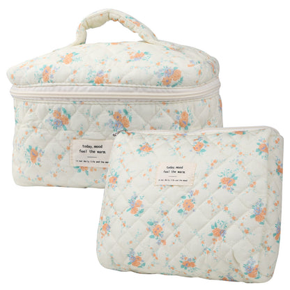 Travel Makeup Bag – 2-Piece, Quilted, Large Capacity, for Travel – detail view 28