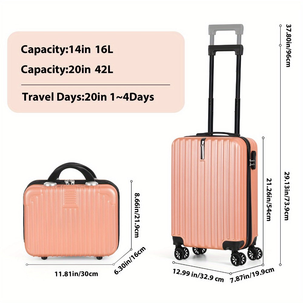 Travel Makeup Bag – 2-Piece, 20 Inch, 14 Inch, TSA Lock – detail view 7