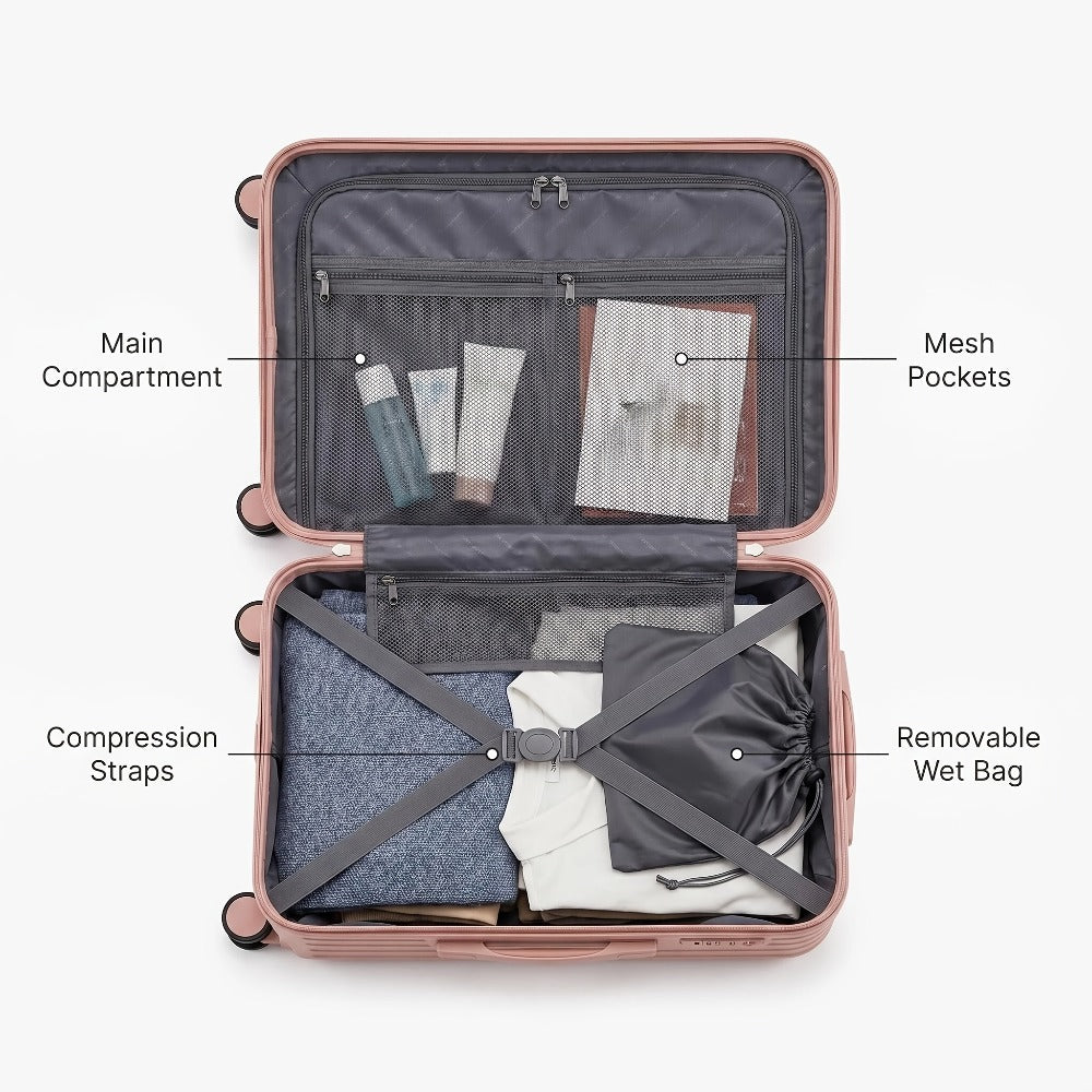Travel Makeup Bag – 20 Inch, Hardshell, for Travel – detail view 5
