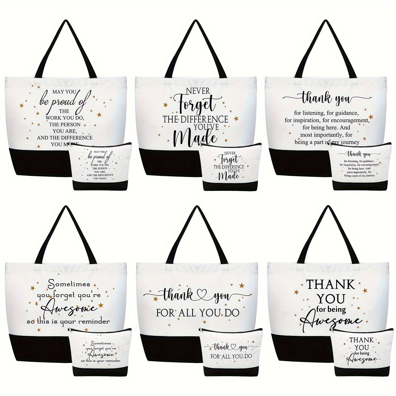 Travel Makeup Bag – 24 Pack, for Work – front view - product view 8