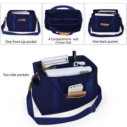 Travel Makeup Bag – 2PCS, Canvas, Multi-Pocket, for Travel & Work – detail view 14