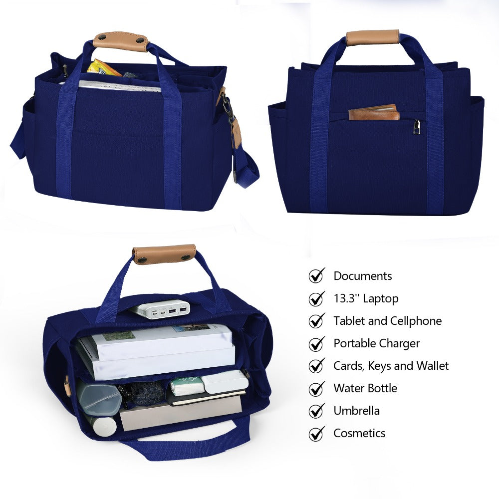 Travel Makeup Bag – 2PCS, Canvas, Multi-Pocket, for Travel & Work – detail view 15