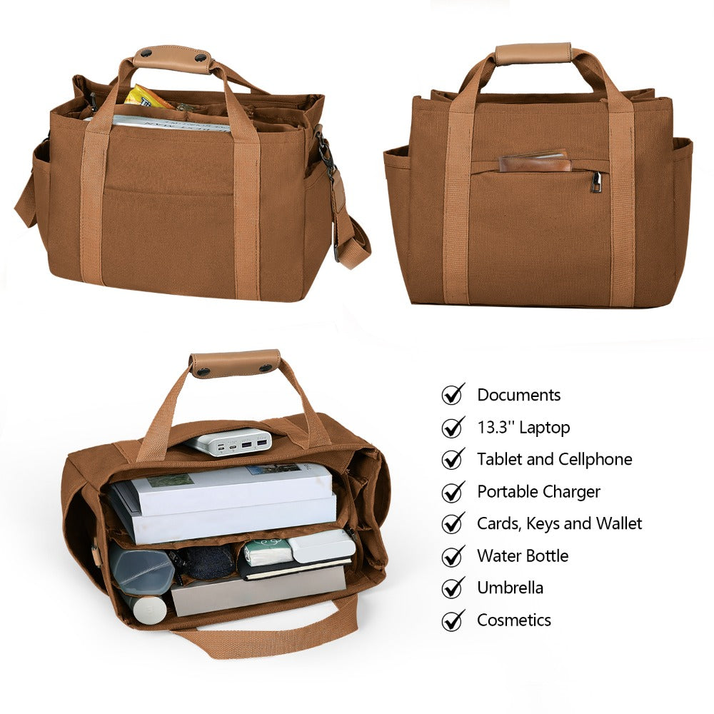 Travel Makeup Bag – 2PCS, Canvas, Multi-Pocket, for Travel & Work – detail view 20