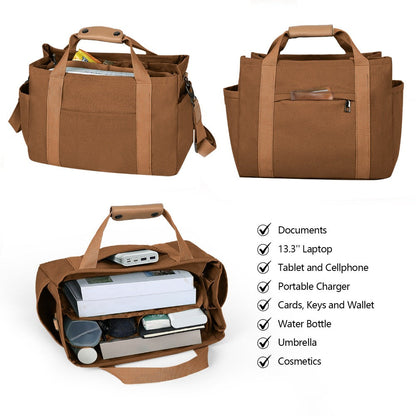 Travel Makeup Bag – 2PCS, Canvas, Multi-Pocket, for Travel & Work – detail view 20