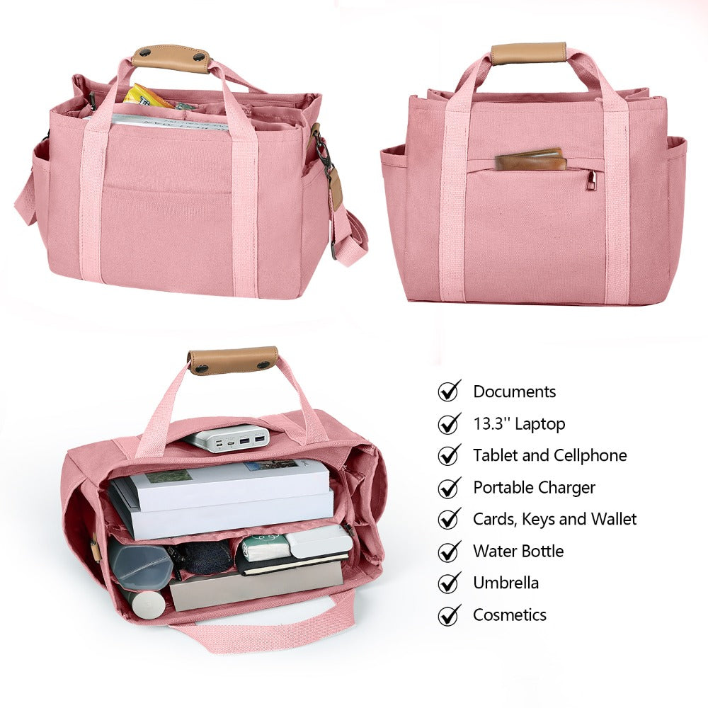 Travel Makeup Bag – 2PCS, Canvas, Multi-Pocket, for Travel & Work – detail view 23