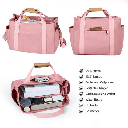 Travel Makeup Bag – 2PCS, Canvas, Multi-Pocket, for Travel & Work – detail view 23
