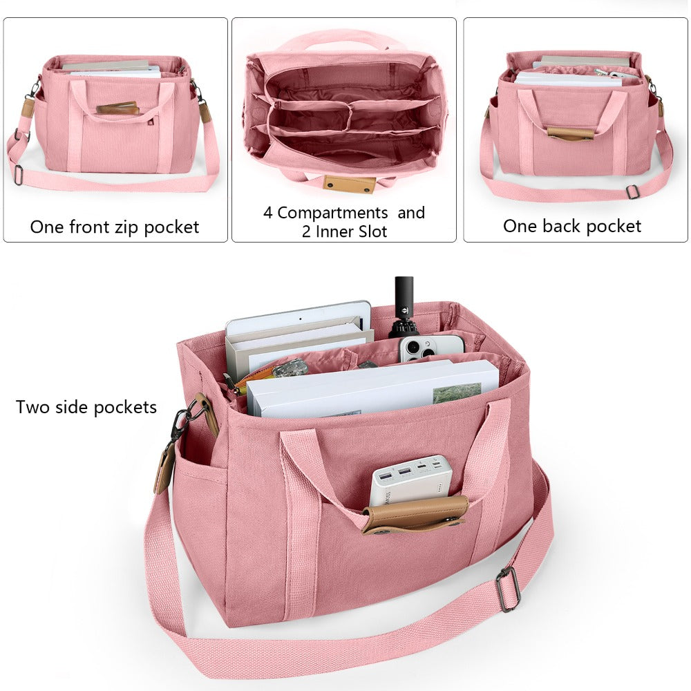 Travel Makeup Bag – 2PCS, Canvas, Multi-Pocket, for Travel & Work – detail view 24
