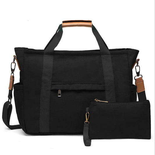 Travel Makeup Bag – 2PCS, Canvas, Multi-Pocket, for Travel & Work – front view
