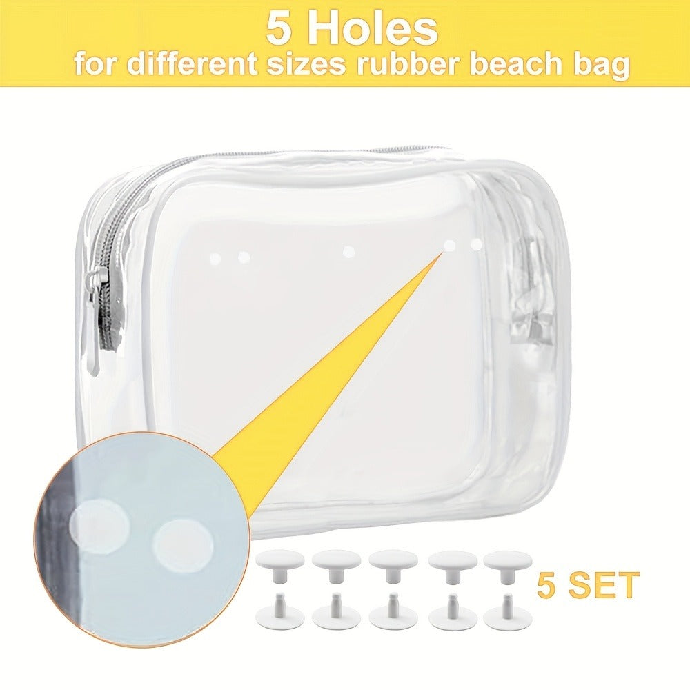 Travel Makeup Bag – 3 Pack, Clear, Transparent, for Travel – detail view 5