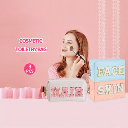 Travel Makeup Bag – 3-Piece, for Travel & Everyday Use – detail view 5