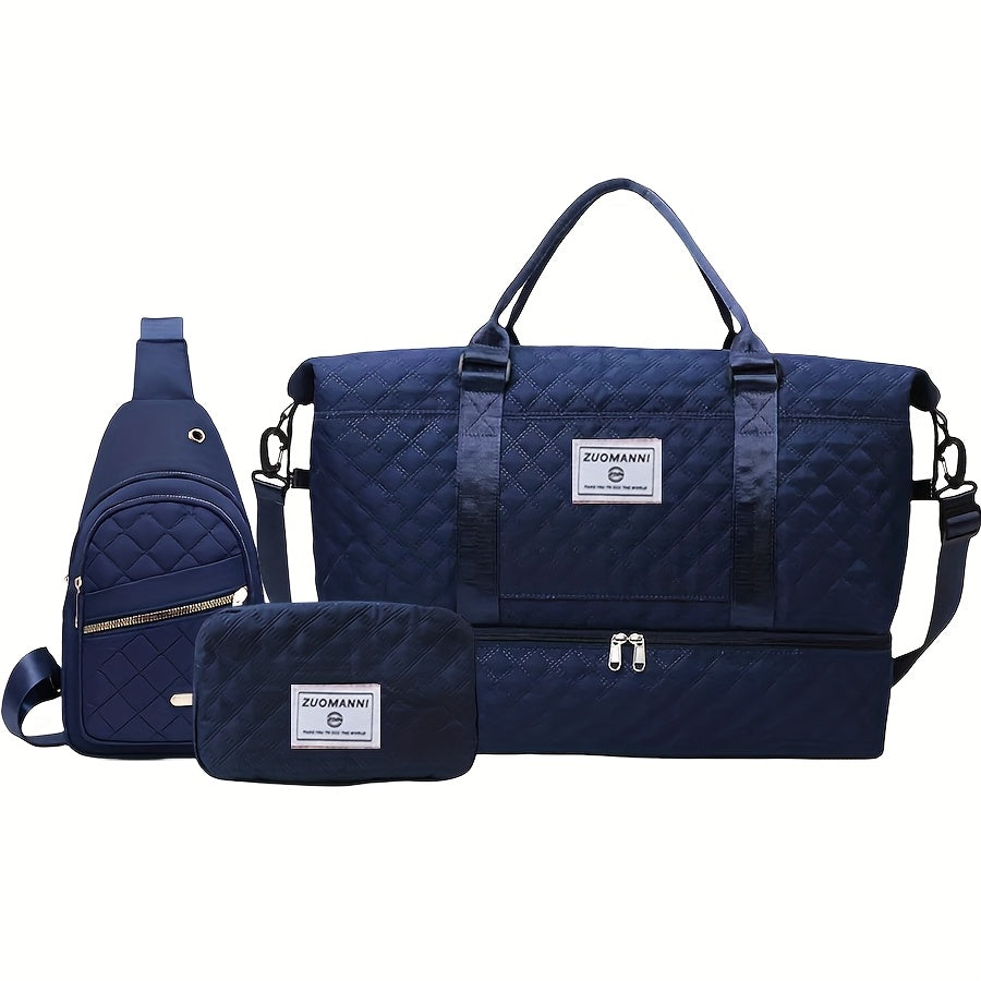 Travel Makeup Bag – 3 Piece, for Travel & Everyday Use – detail view 25