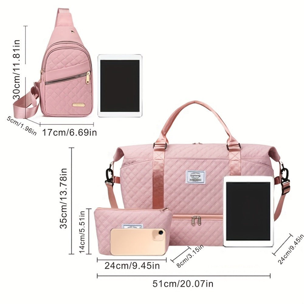 Travel Makeup Bag – 3 Piece, for Travel & Everyday Use – detail view 12