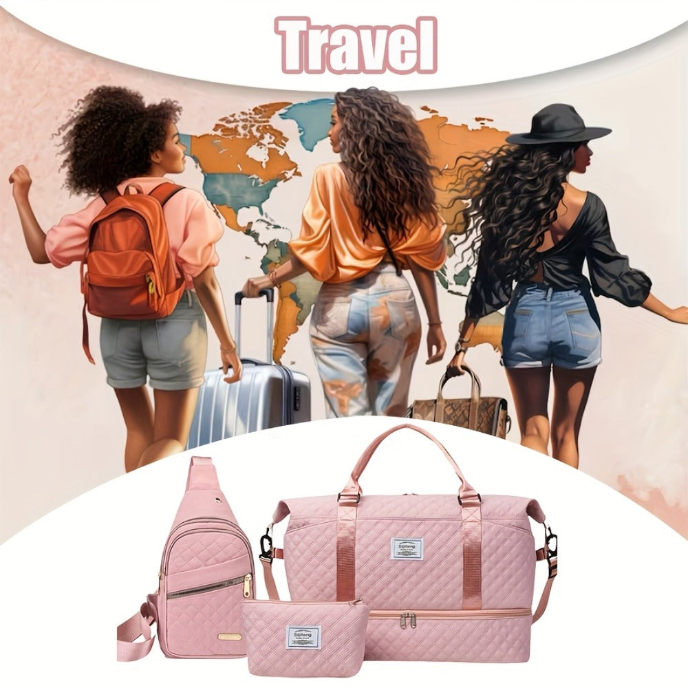 Travel Makeup Bag – 3 Piece, for Travel & Everyday Use – detail view 13