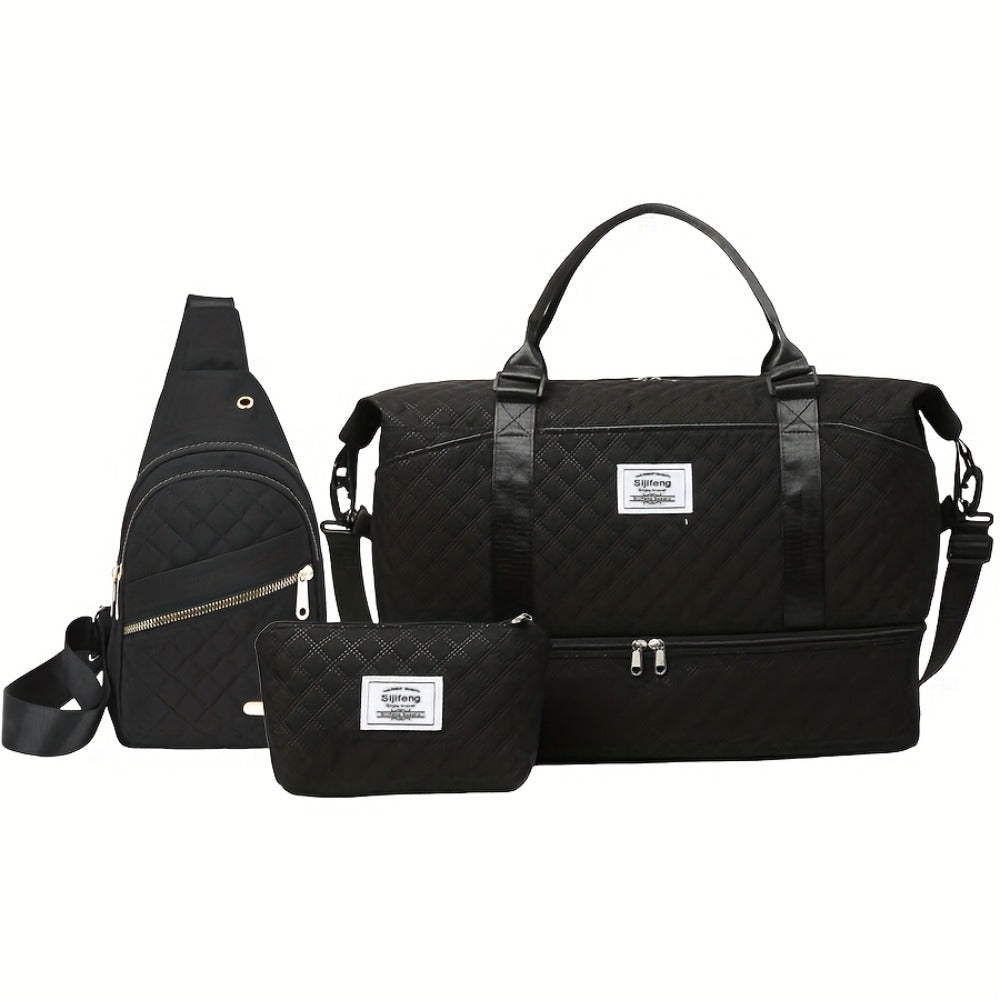 Travel Makeup Bag – 3 Piece, for Travel & Everyday Use – detail view 4