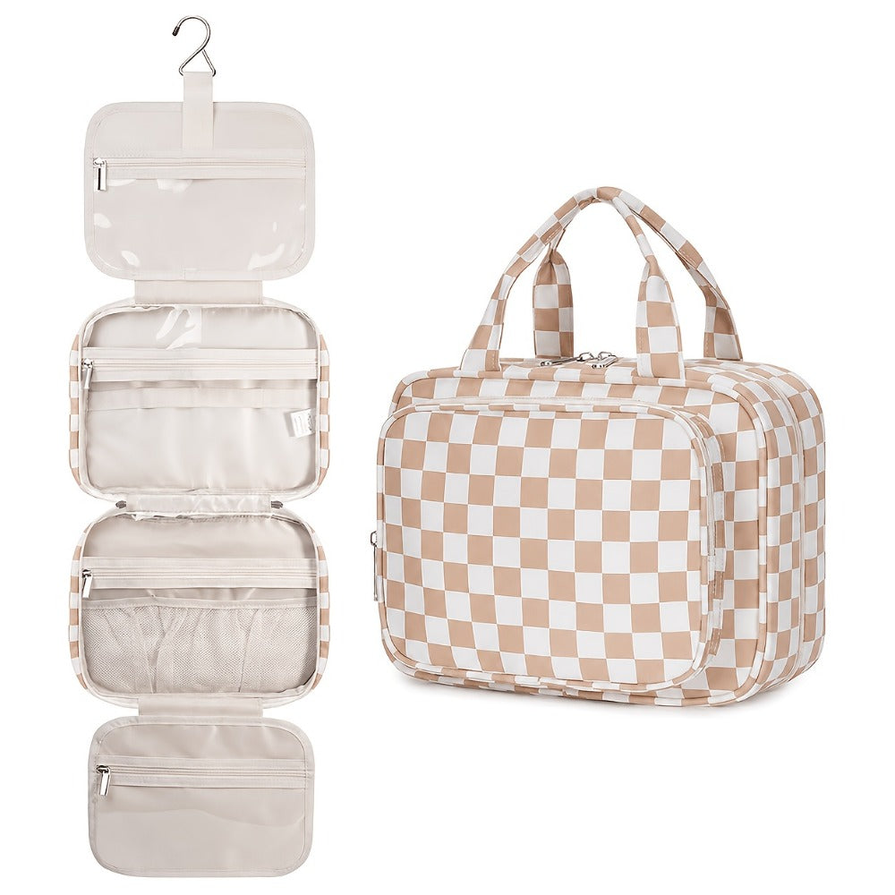 Travel Makeup Bag – for Travel, Hanging Toiletry Compartment Kit Cosmetic – detail view 15