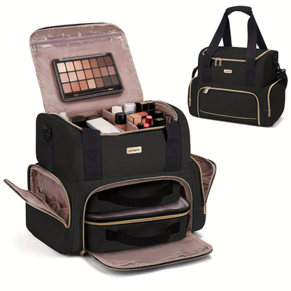 Travel Makeup Bag – for Travel, Large Double Layer Makeup Organizer – detail view 16