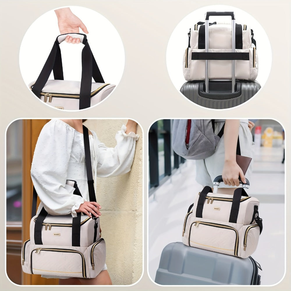 Travel Makeup Bag – for Travel, Large Double Layer Makeup Organizer – detail view 15