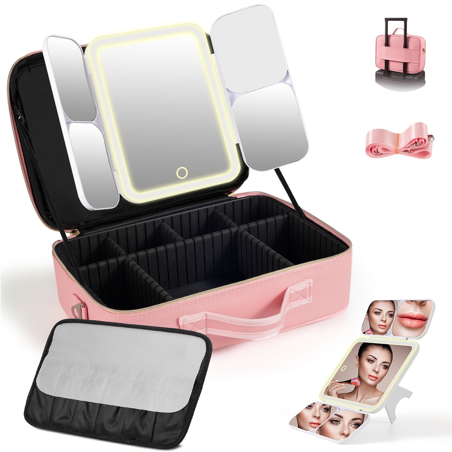 Travel Makeup Bag – 3-Color, for Travel – detail view 3