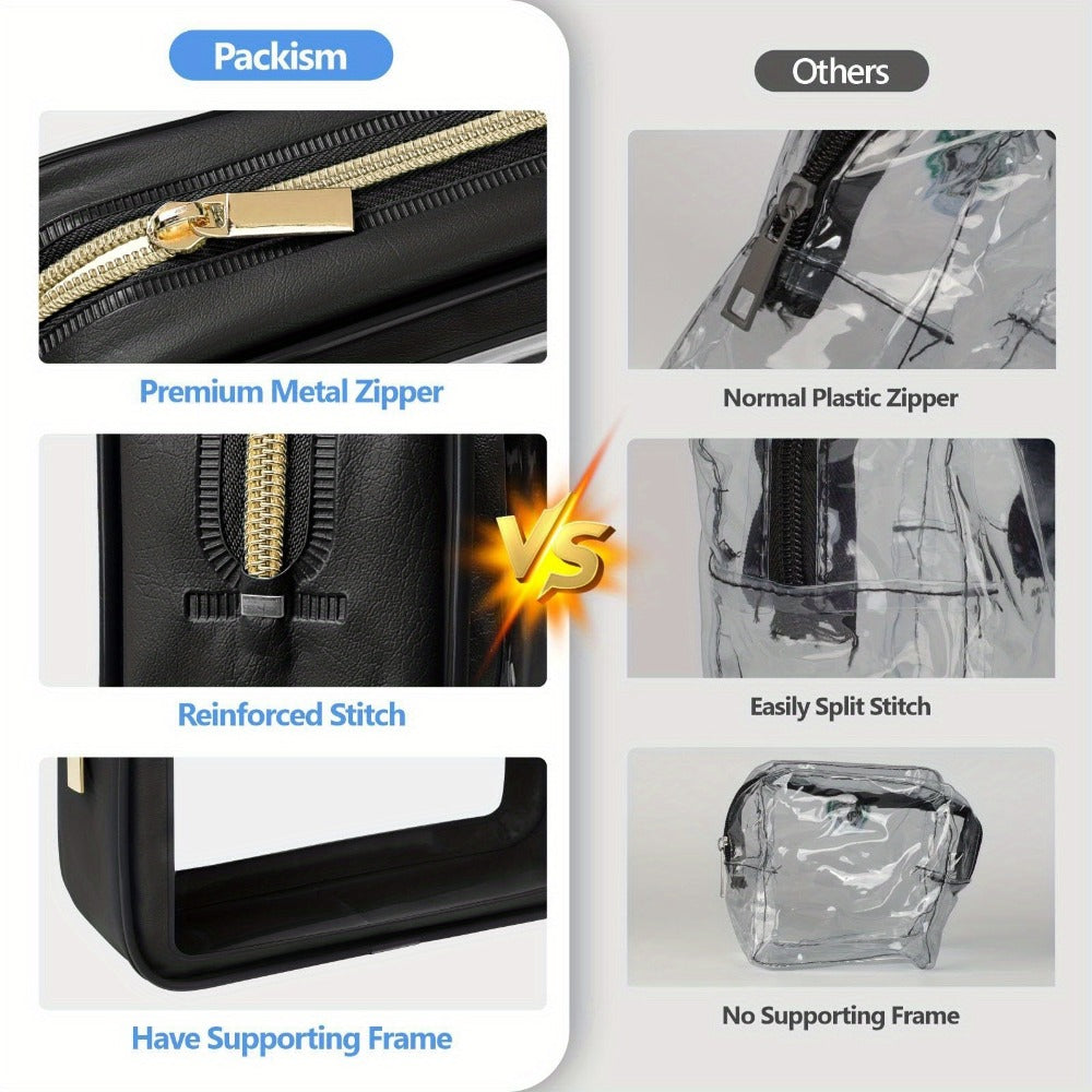 Travel Makeup Bag – Clear, Transparent, for Travel – detail view 12