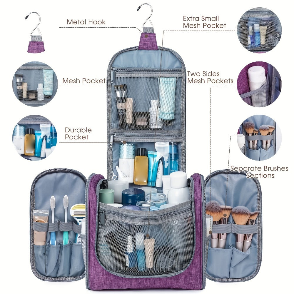 Travel Makeup Bag – 17 Colors, Large Capacity, Multi Pocket, Lightweight – detail view 26