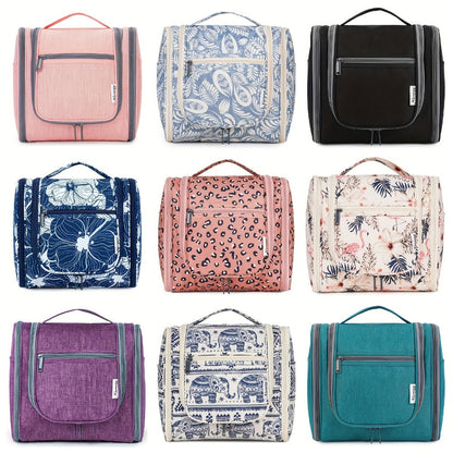 Travel Makeup Bag – 17 Colors, Large Capacity, Multi Pocket, Lightweight – front view