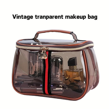 Travel Makeup Bag – Large Capacity, Transparent, Clear, Waterproof – detail view 3