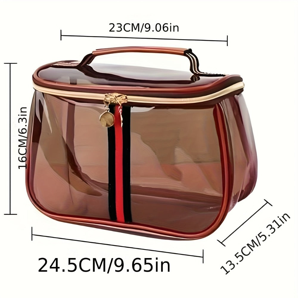 Travel Makeup Bag – Large Capacity, Transparent, Clear, Waterproof – detail view 7