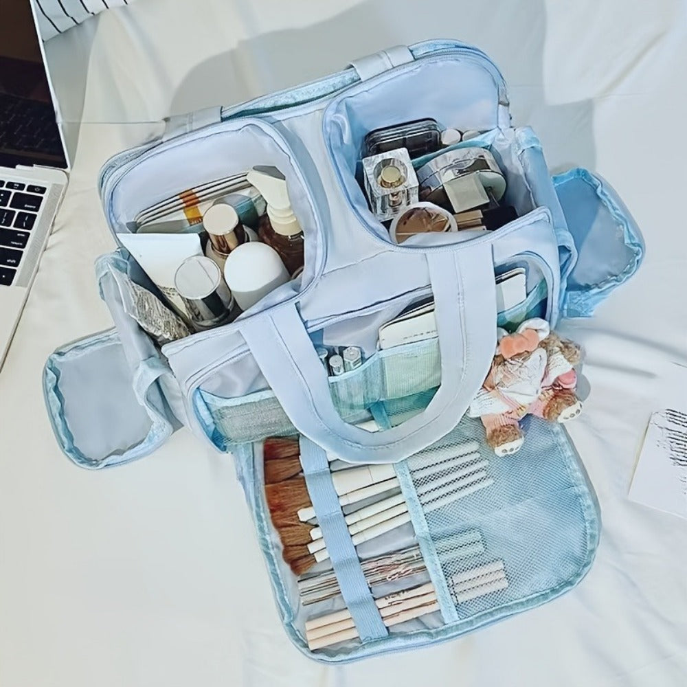 Travel Makeup Bag – Nylon, Large Capacity, for Travel & Everyday Use – detail view 3