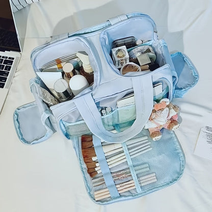 Travel Makeup Bag – Nylon, Large Capacity, for Travel & Everyday Use – front view