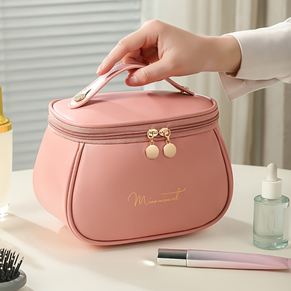 Travel Makeup Bag – PU Leather, Large Capacity, for Travel – detail view 3