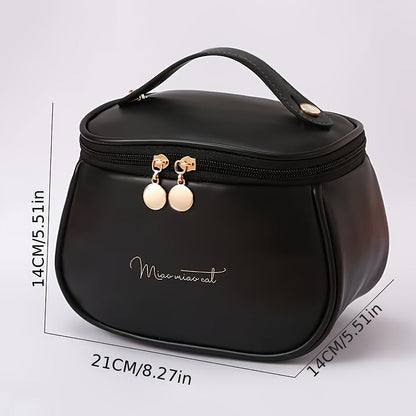 Travel Makeup Bag – PU Leather, Large Capacity, for Travel – detail view 5
