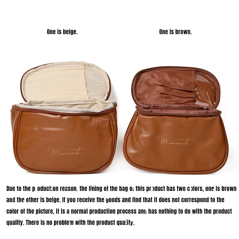 Travel Makeup Bag – PU Leather, Large Capacity, for Travel – detail view 8
