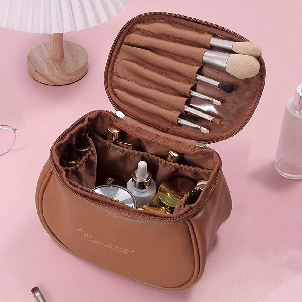 Travel Makeup Bag – PU Leather, Large Capacity, for Travel – detail view 10