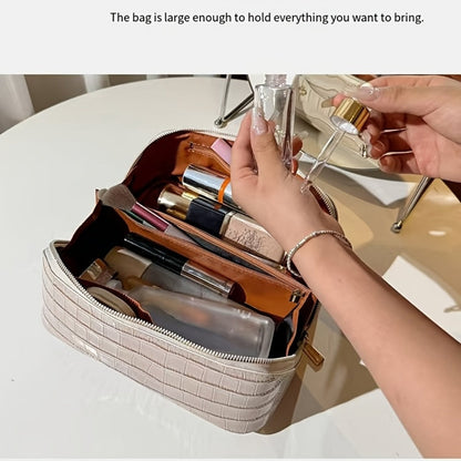 Travel Makeup Bag – PU Leather, Large Capacity, for Travel – detail view 10