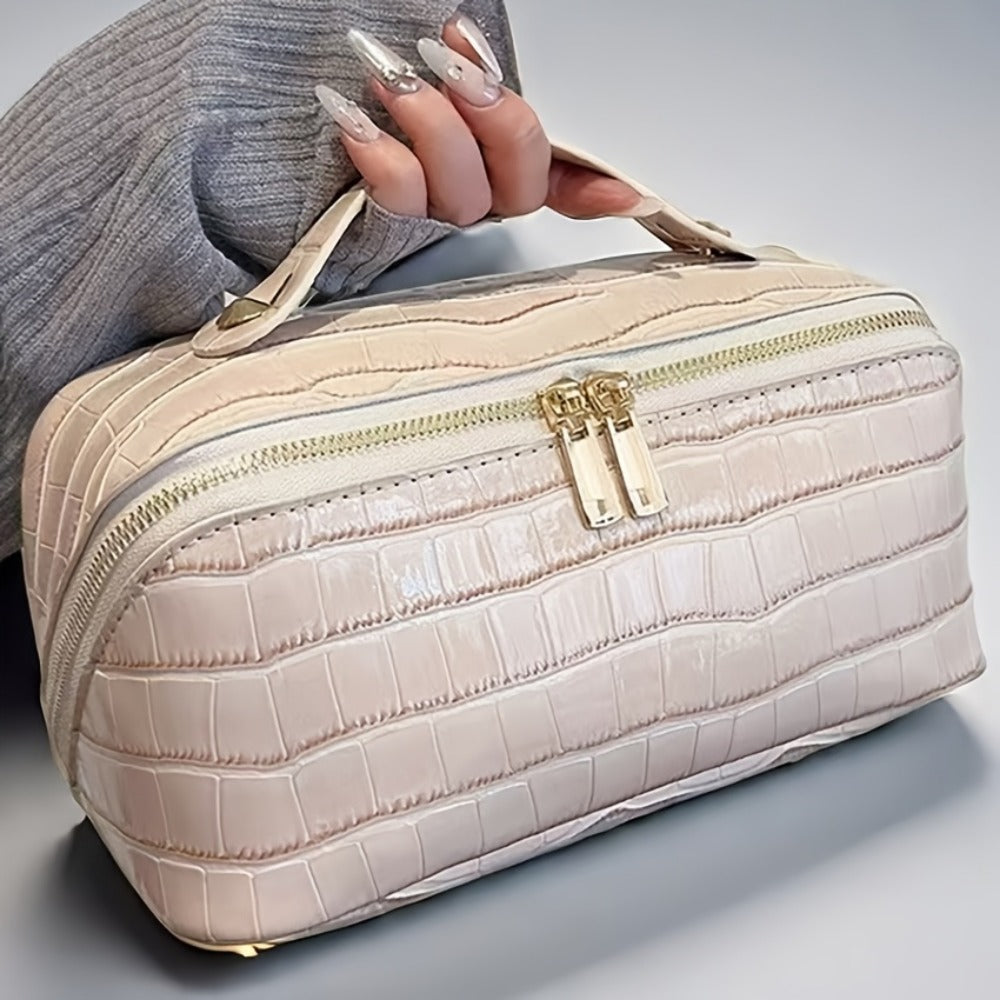 Travel Makeup Bag – PU Leather, Large Capacity, for Travel – detail view 6