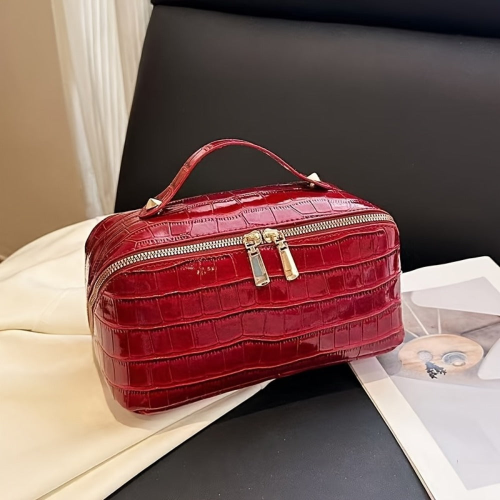 Travel Makeup Bag – PU Leather, Large Capacity, for Travel – detail view 7