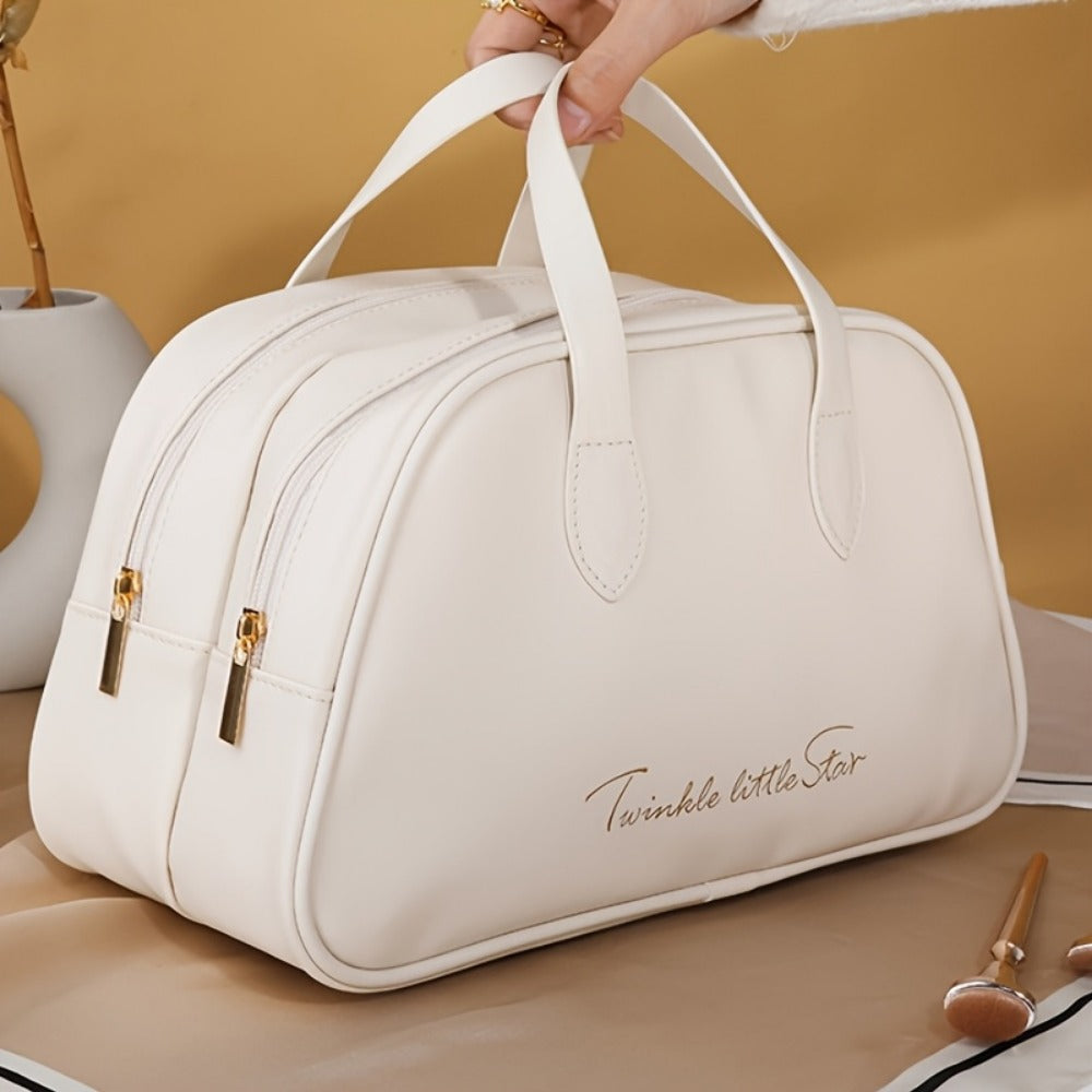 Travel Makeup Bag – PU Leather, Large Capacity, for Travel & Everyday Use – detail view 12