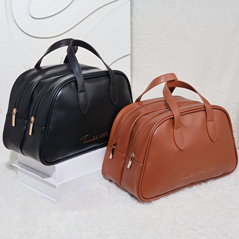 Travel Makeup Bag – PU Leather, Large Capacity, for Travel & Everyday Use – detail view 9