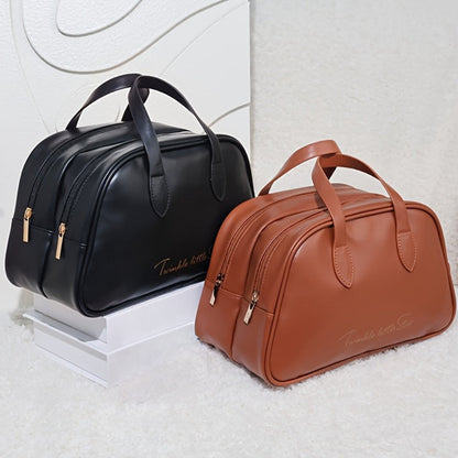 Travel Makeup Bag – PU Leather, Large Capacity, for Travel & Everyday Use – detail view 9
